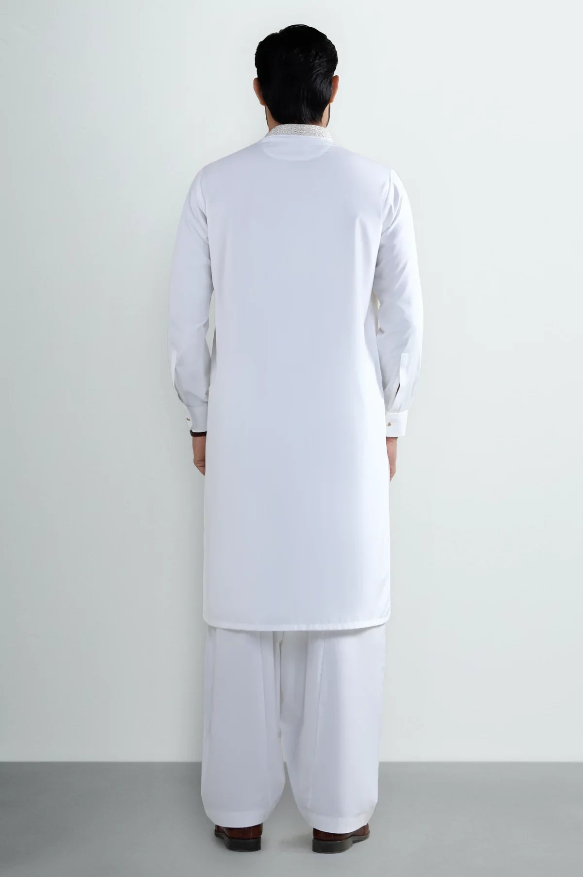 Off White Wash & Wear Shalwar Kameez